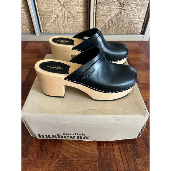 Women’s Swedish Hasbeens Louise Clog EU41/US9.5 NEW MSRP $300 - Picture 9 of 16
